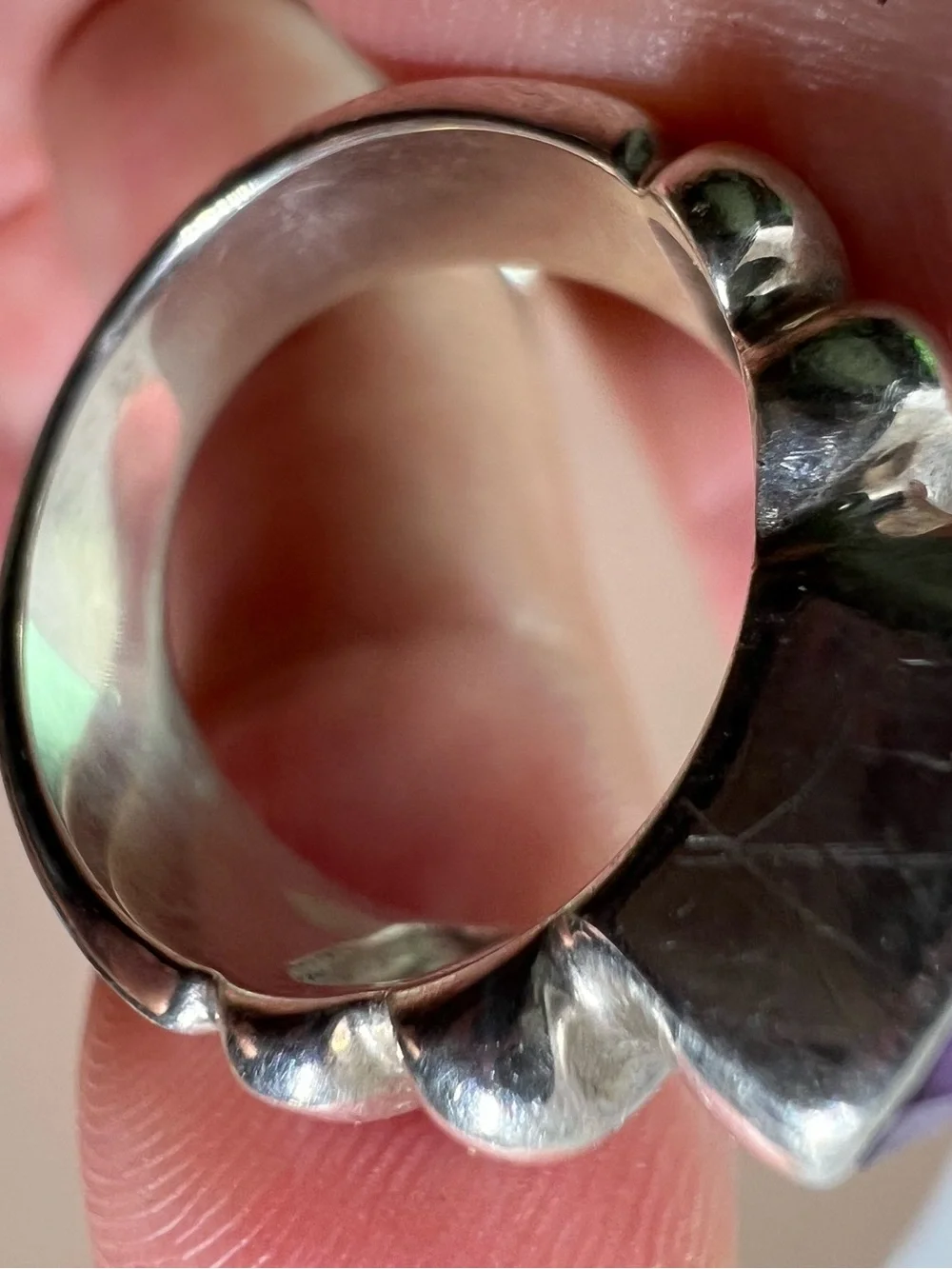 Sterling Silver Amethyst Statement Ring